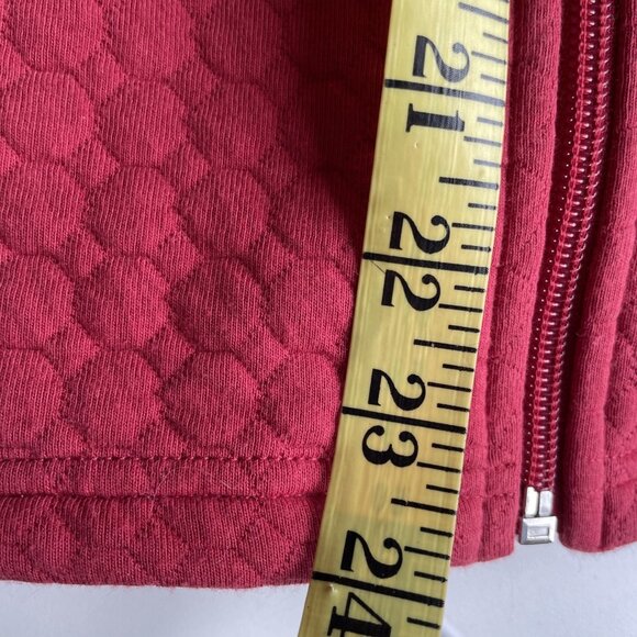 Hasting & Smith Women's Quilted Vest Petite Large Salmon Zip Front Lightweight - Picture 8 of 8